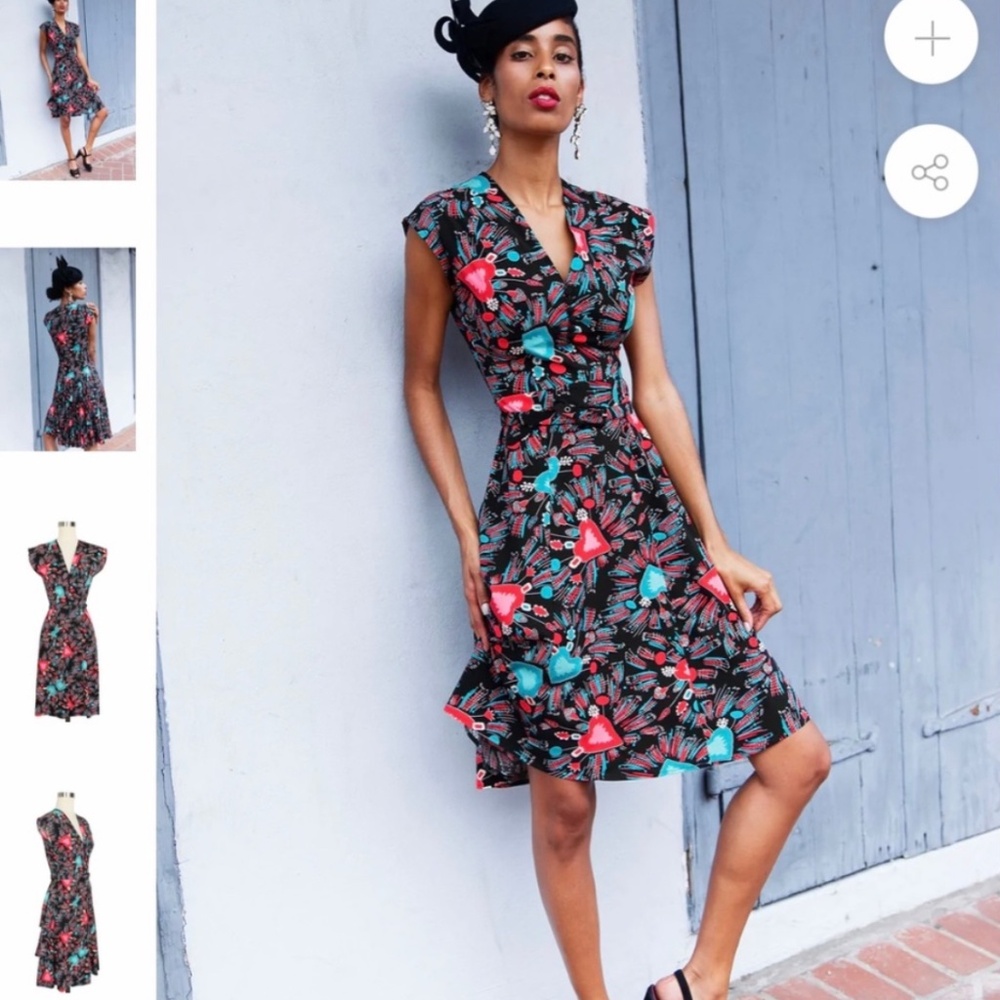 Trashy Diva Sadie Bustle Dress Sacred Hearts Size 6 Small